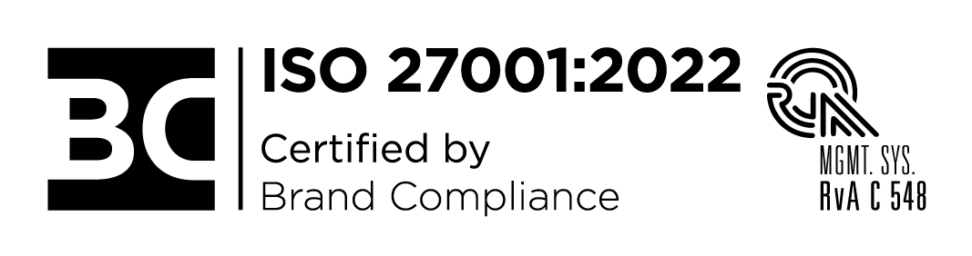 ISO 27001:2022 Certified by Brand Compliance